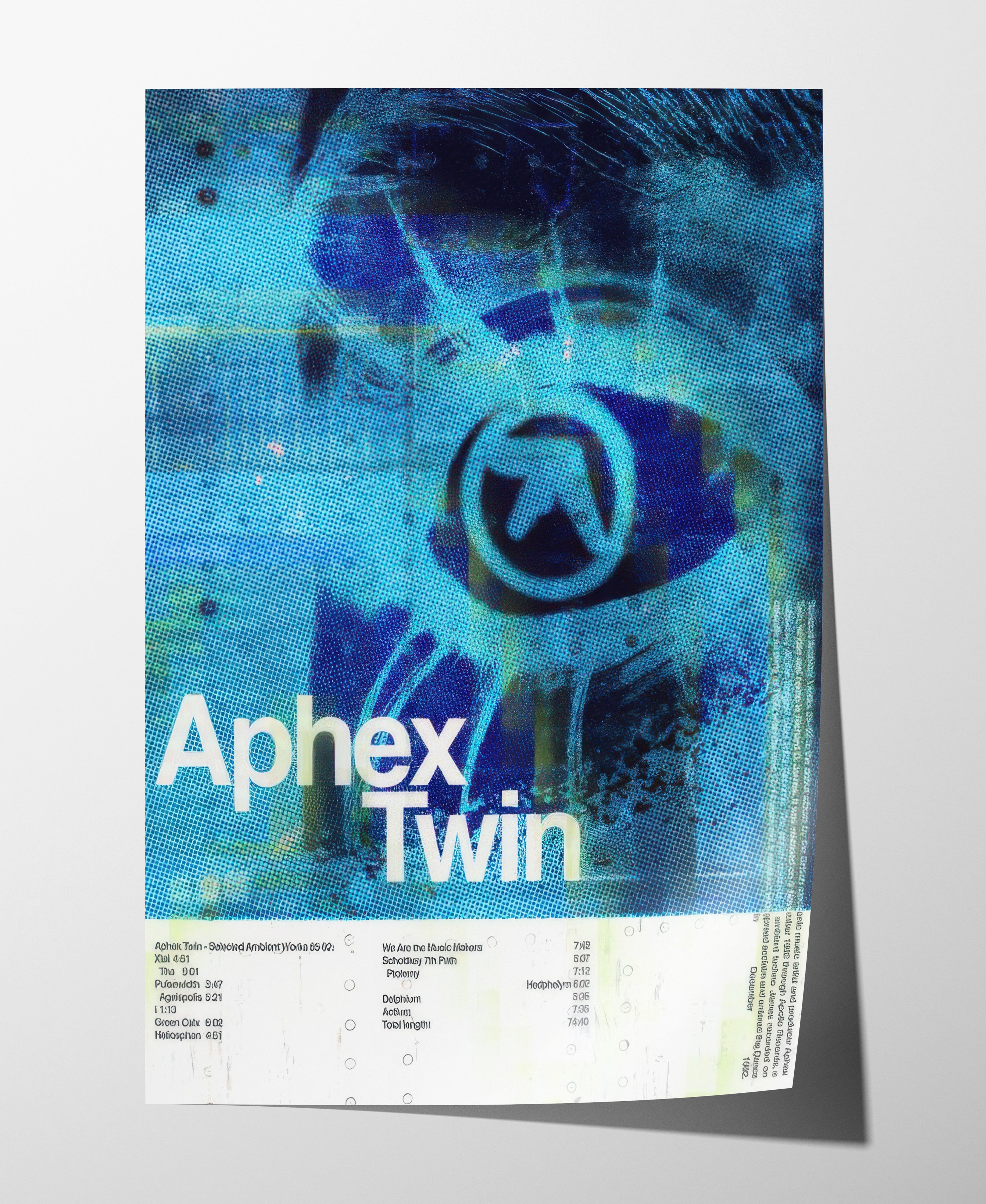 Aphex Twin Music Poster 90s 2000s